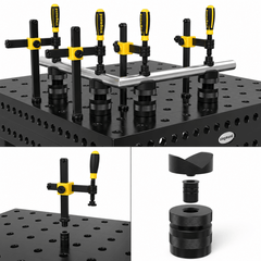 US000547: System 16 Clamp Adapter Sleeve for System 28 Tables (Burnished) - 16mm Welding Table Accessories by Siegmund - The Flattest, Most Reliable Welding Tables & Fixturing Accessories in the World