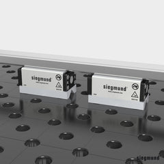 US000781: 7" Duo Magnet Clamping Block - 28mm Imperial Series Welding Table Accessories by Siegmund - The Flattest, Most Reliable Welding Tables & Fixturing Accessories in the World