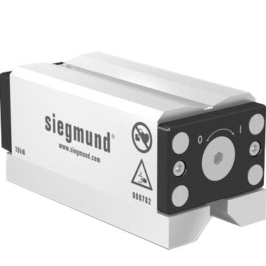 US000782: 10" Duo Magnet Clamping Block - 28mm Imperial Series Welding Table Accessories by Siegmund - The Flattest, Most Reliable Welding Tables & Fixturing Accessories in the World