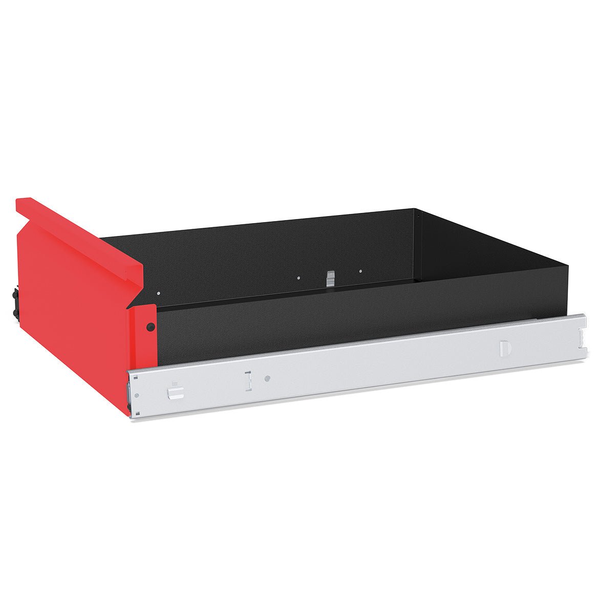 US004830.WS.r: 7 - 1/16" Drawer with Clip Rail and Mounting for System 16 Imperial 4'x4' Workstation - by Siegmund - The Flattest, Most Reliable Welding Tables & Fixturing Accessories in the World