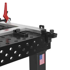 US160105.N: 2" L Stop and Clamping Square (Nitrided) - 16mm Imperial Series Welding Table Accessories by Siegmund - The Flattest, Most Reliable Welding Tables & Fixturing Accessories in the World