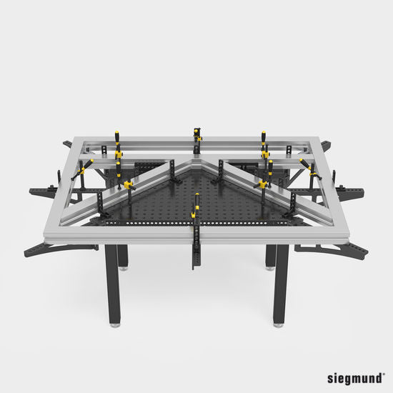 US160164.N: 20" G Stop and Clamping Square (Nitrided) - 16mm Imperial Series Welding Table Accessories by Siegmund - The Flattest, Most Reliable Welding Tables & Fixturing Accessories in the World