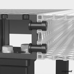 US160583: Connecting Bolt with Double Collar (Burnished) - 16mm Imperial Series Welding Table Accessories by Siegmund - The Flattest, Most Reliable Welding Tables & Fixturing Accessories in the World