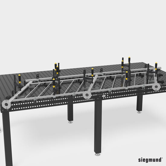 US160620: Basic Screw Clamp (Burnished) - 16mm Imperial Series Welding Table Accessories by Siegmund - The Flattest, Most Reliable Welding Tables & Fixturing Accessories in the World