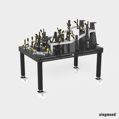 US160876.X: 32" Leg with Caster and Locking Brake for the System 16 Imperial Series Welding Tables - 16mm Imperial Series Welding Table Accessories by Siegmund - The Flattest, Most Reliable Welding Tables & Fixturing Accessories in the World