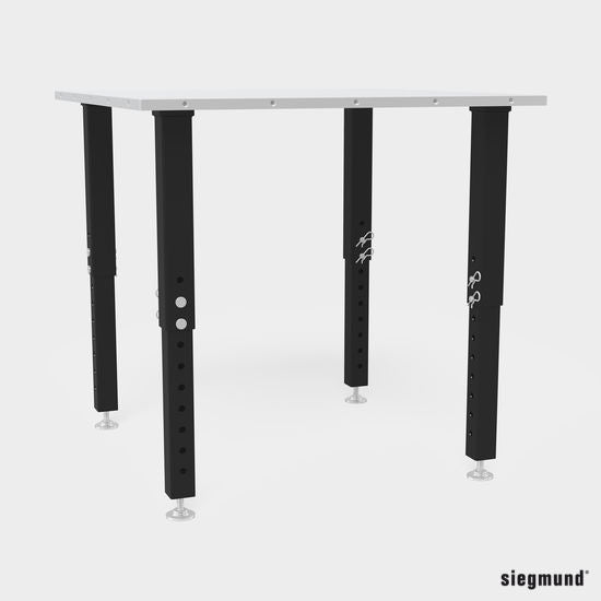 US160877.X: 22" - 38" Height Adjustable Leg for the System 16 Imperial Series Welding Tables - 16mm Imperial Series Welding Table Accessories by Siegmund - The Flattest, Most Reliable Welding Tables & Fixturing Accessories in the World