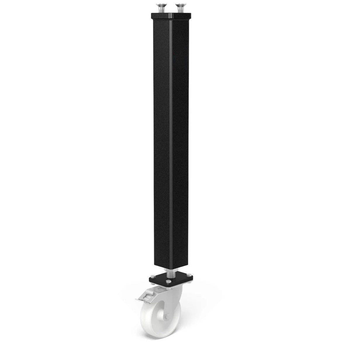 US161855.XX: 35" Leg with Caster and Locking Brake for the System 28 Imperial BASIC Series Welding Tables - 28mm Imperial Series Welding Table Accessories by Siegmund - The Flattest, Most Reliable Welding Tables & Fixturing Accessories in the World