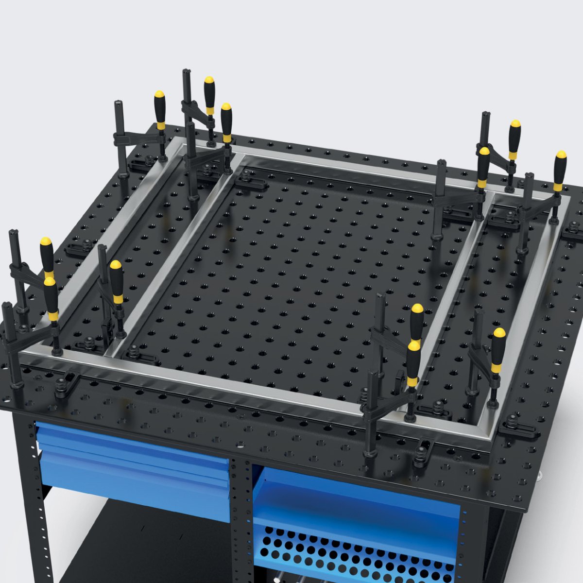 US164899: System 16 4'x4' Imperial Series (Inch) Workstation Bundle (2023 SPECIAL PROMOTION) - System 16 Imperial Series Welding Tables by Siegmund - The Flattest, Most Reliable Welding Tables & Fixturing Accessories in the World