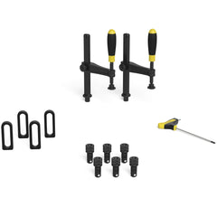 US167320: Set A, 13 Piece Accessory Kit for the System 16 Imperial Series Workstations - 16mm Imperial Series Welding Table Accessories by Siegmund - The Flattest, Most Reliable Welding Tables & Fixturing Accessories in the World