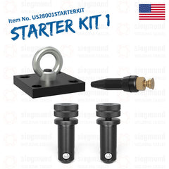 US28001STARTERKIT: The Imperial System 28 Single Lifting Bracket Starter Kit for Tables 5'x5' & Smaller - 28mm Imperial Series Welding Table Accessories by Siegmund - The Flattest, Most Reliable Welding Tables & Fixturing Accessories in the World