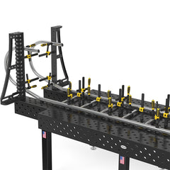 US280144.N: 36" GK Left Stop and Clamping Square (Nitrided) - 28mm Imperial Series Welding Table Accessories by Siegmund - The Flattest, Most Reliable Welding Tables & Fixturing Accessories in the World