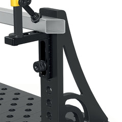 US280164.N: 20" Left G Stop and Clamping Square with Rotation Angle (Nitrided) - 28mm Imperial Series Welding Table Accessories by Siegmund - The Flattest, Most Reliable Welding Tables & Fixturing Accessories in the World