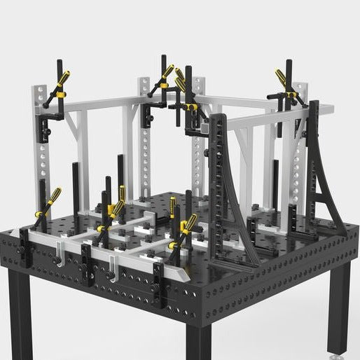 US280167.N: 30" G Right Stop and Clamping Square (Nitrided) - 28mm Imperial Series Welding Table Accessories by Siegmund - The Flattest, Most Reliable Welding Tables & Fixturing Accessories in the World