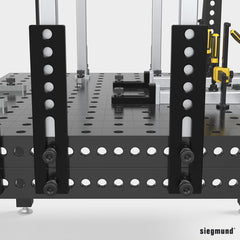 US280430.N: 24" S Universal Stop (Nitrided) - 28mm Imperial Series Welding Table Accessories by Siegmund - The Flattest, Most Reliable Welding Tables & Fixturing Accessories in the World