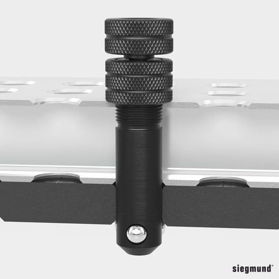 US280573: Long Adjustable Fast Clamping Bolt (Burnished) - 28mm Imperial Series Welding Table Accessories by Siegmund - The Flattest, Most Reliable Welding Tables & Fixturing Accessories in the World