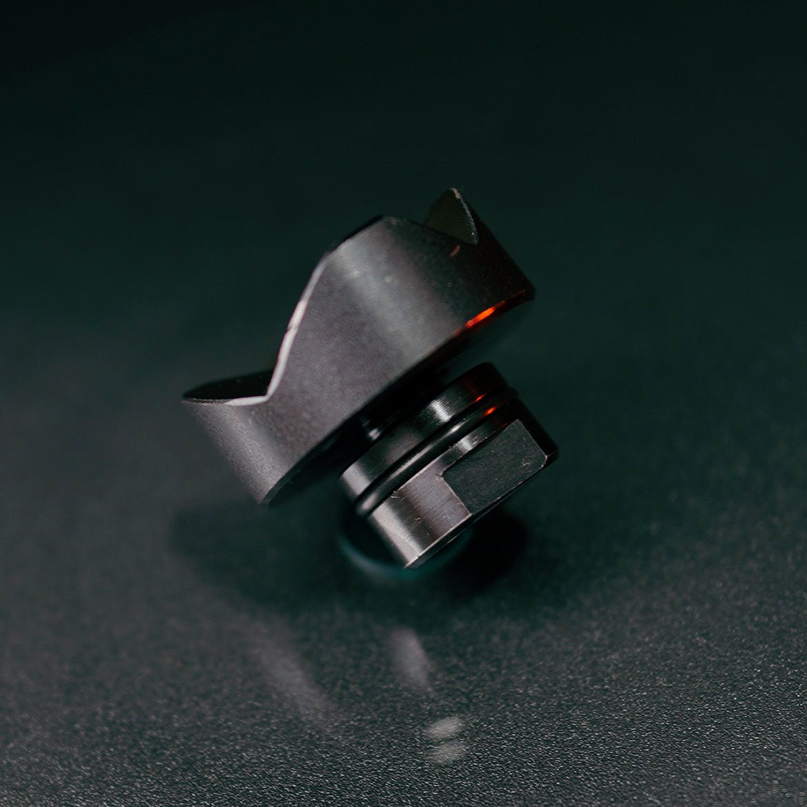 US280645.1: 2" Ø Vario Prism 90°/120° with Screwed - In Collar (Burnished) - 28mm Imperial Series Welding Table Accessories by Siegmund - The Flattest, Most Reliable Welding Tables & Fixturing Accessories in the World