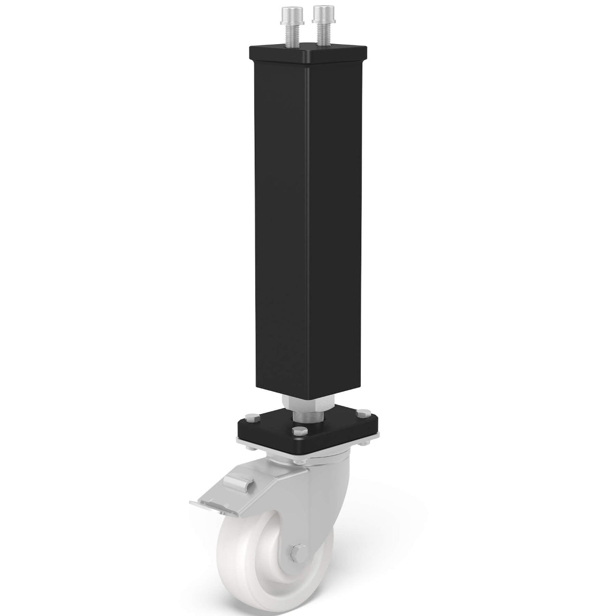 US280876.XX: 28" Leg with Caster and Locking Brake for the System 28 Imperial Series Welding Tables - 28mm Imperial Series Welding Table Accessories by Siegmund - The Flattest, Most Reliable Welding Tables & Fixturing Accessories in the World