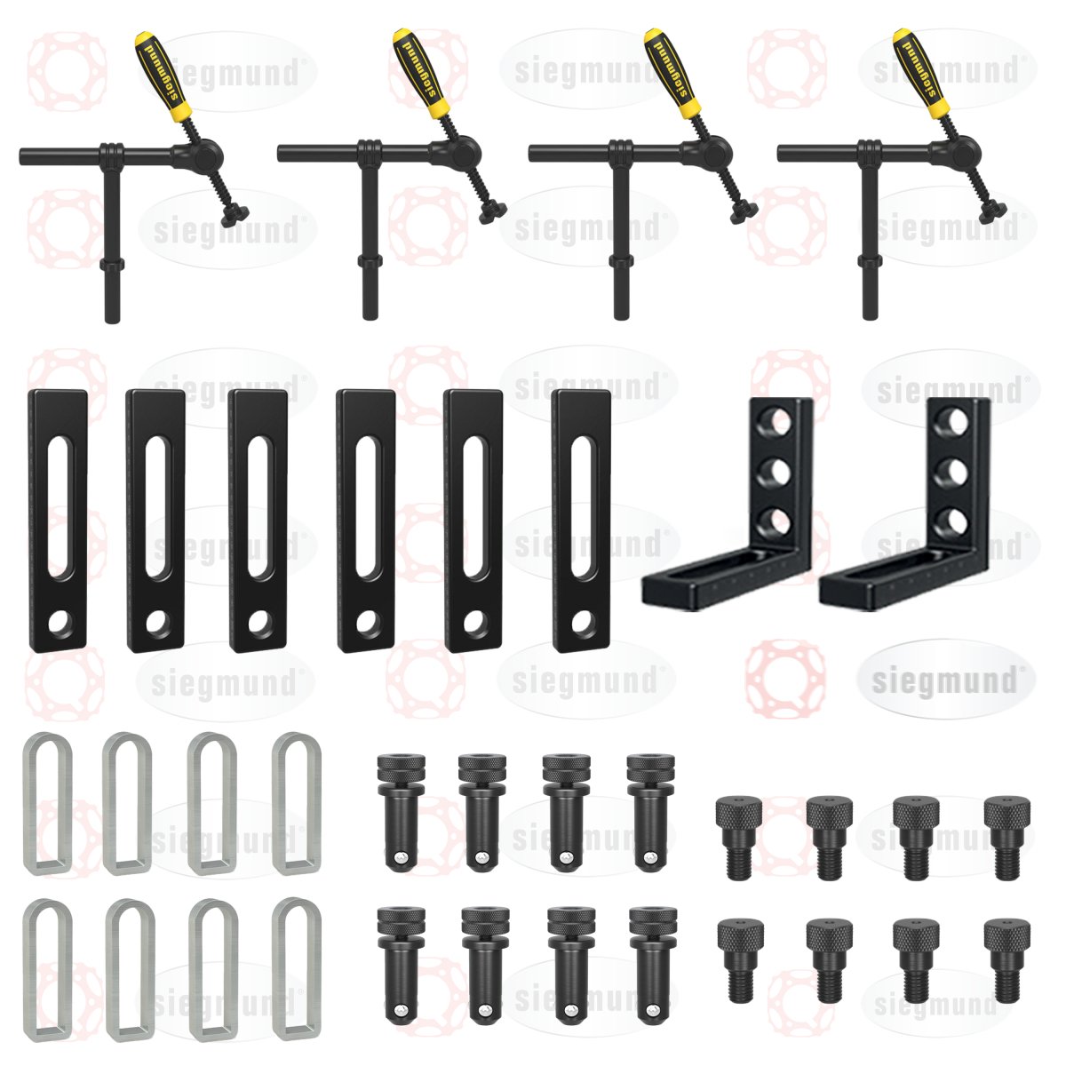 US281200: System 28 BASIC Imperial Series Set 1, 42 Piece Accessory Kit - 28mm Imperial Series Welding Table Accessories by Siegmund - The Flattest, Most Reliable Welding Tables & Fixturing Accessories in the World