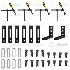 US281200: System 28 BASIC Imperial Series Set 1, 42 Piece Accessory Kit - 28mm Imperial Series Welding Table Accessories by Siegmund - The Flattest, Most Reliable Welding Tables & Fixturing Accessories in the World