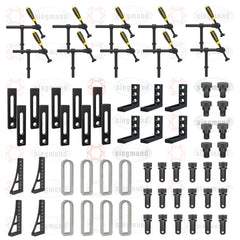 US281400: System 28 BASIC Imperial Series Set 3, 70 Piece Accessory Kit - 28mm Imperial Series Welding Table Accessories by Siegmund - The Flattest, Most Reliable Welding Tables & Fixturing Accessories in the World