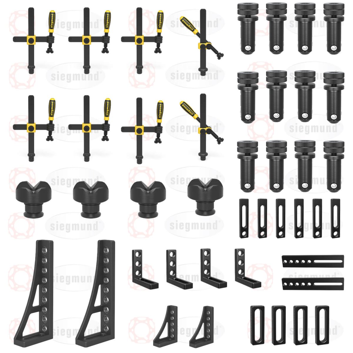 US283200: Set 2, 50 Piece Accessory Kit for the System 28 Imperial Series Welding Tables - 28mm Imperial Series Welding Table Accessories by Siegmund - The Flattest, Most Reliable Welding Tables & Fixturing Accessories in the World