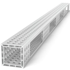 USAQ16014183.V: 6'x4" Aluminum U - Shape Profile with Full Grid Holes - 16mm Imperial Series Welding Table Accessories by Siegmund - The Flattest, Most Reliable Welding Tables & Fixturing Accessories in the World