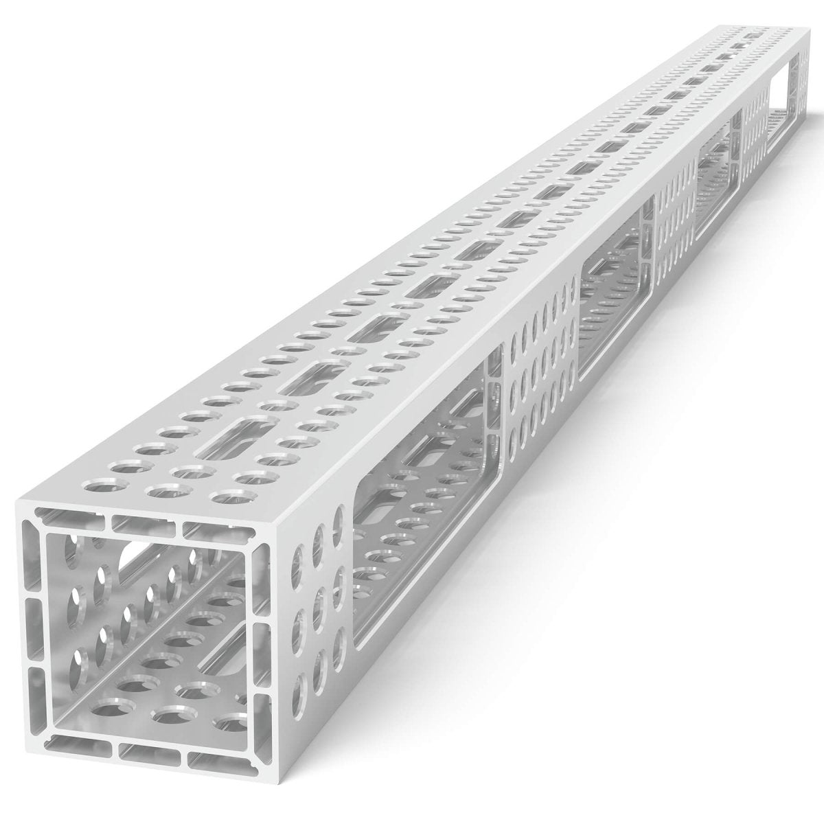 USAQ16014183.VLL: 6'x4" Aluminum U - Shape Profile with Elongated Holes - 16mm Imperial Series Welding Table Accessories by Siegmund - The Flattest, Most Reliable Welding Tables & Fixturing Accessories in the World