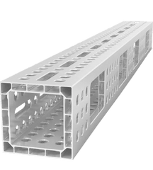 USAQ28014183.VLL: 6'x8" Aluminum U - Shape Profile with Elongated Holes - 28mm Imperial Series Welding Table Accessories by Siegmund - The Flattest, Most Reliable Welding Tables & Fixturing Accessories in the World