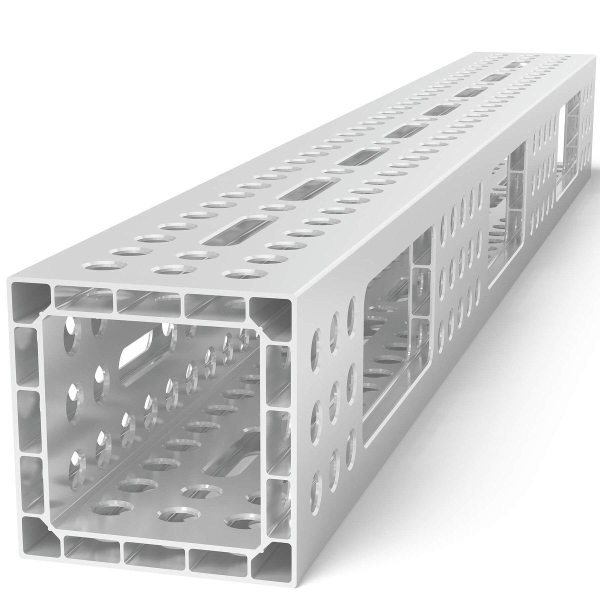 USAQ28014183.VLL: 6'x8" Aluminum U - Shape Profile with Elongated Holes - 28mm Imperial Series Welding Table Accessories by Siegmund - The Flattest, Most Reliable Welding Tables & Fixturing Accessories in the World