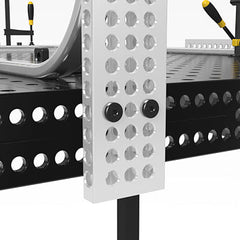 USAR16014061.V: 2' x 4" Aluminum Profile Bracket for System 16 Imperial Series - 16mm Imperial Series Welding Table Accessories by Siegmund - The Flattest, Most Reliable Welding Tables & Fixturing Accessories in the World