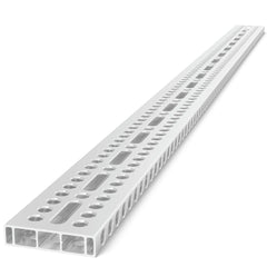 USAR16014183.VL: 6' x 4" Aluminum Profile Bracket with Elongated Holes for System 16 Imperial Series - 16mm Imperial Series Welding Table Accessories by Siegmund - The Flattest, Most Reliable Welding Tables & Fixturing Accessories in the World