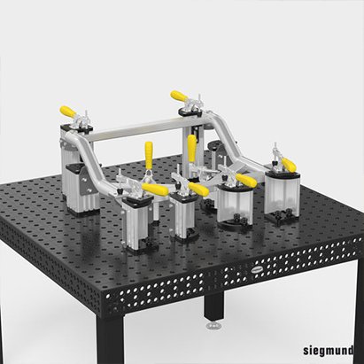 USCS009093: 4000 Horizontal Toggle Clamp without Adapter - 16mm Imperial Series Welding Table Accessories by Siegmund - The Flattest, Most Reliable Welding Tables & Fixturing Accessories in the World