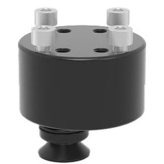 USCS280715.5: Ø 2 - 3/4", 1 - 1/2" Adapter with Hole Pattern for Toggle Clamp (Burnished) - 28mm Imperial Series Welding Table Accessories by Siegmund - The Flattest, Most Reliable Welding Tables & Fixturing Accessories in the World