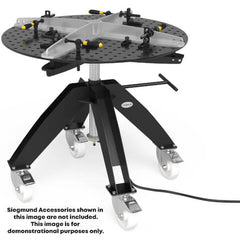 USDM164210.X7: Portable 40" Round Rotating Weld Table with Perforated Plate (Siegmund Imperial Series) - System 16 Imperial Series Welding Tables by Siegmund - The Flattest, Most Reliable Welding Tables & Fixturing Accessories in the World