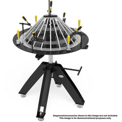 USDS164210.X7: Static 40" Round Rotating Weld Table with Perforated Plate (Siegmund Imperial Series) - System 16 Imperial Series Welding Tables by Siegmund - The Flattest, Most Reliable Welding Tables & Fixturing Accessories in the World