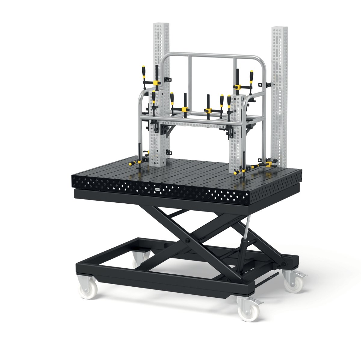 USHS160075.X7: Siegmund Imperial System 16 Heavy - Duty Mobile Lifting Welding Table 3'4"x5' (40"x60") - 16mm Imperial Series Welding Table Accessories by Siegmund - The Flattest, Most Reliable Welding Tables & Fixturing Accessories in the World