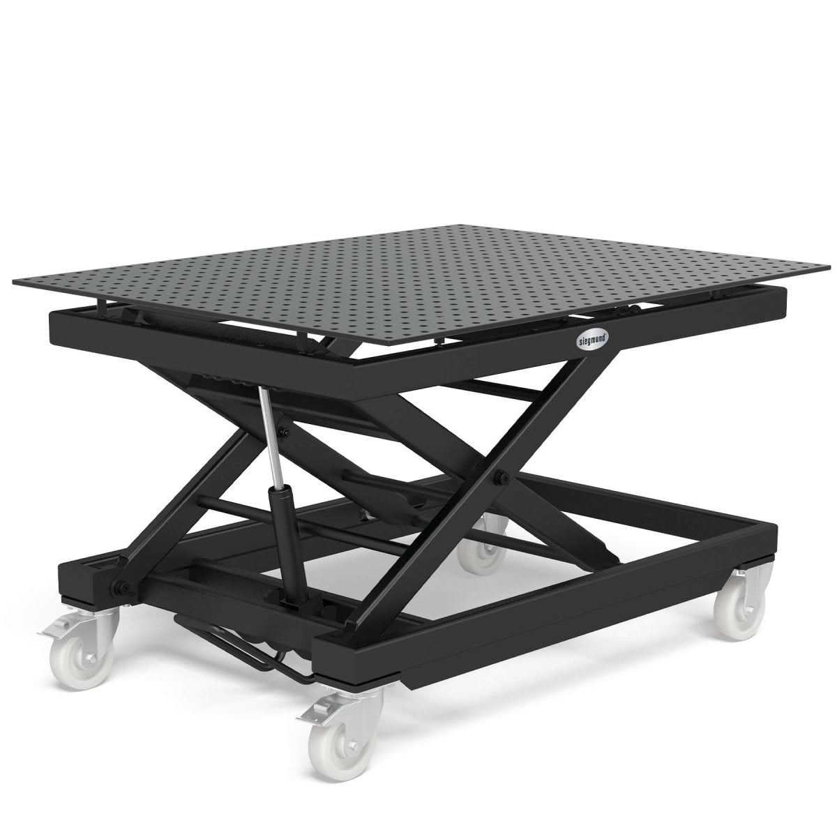 USHS164015.X7: Siegmund Imperial System 16 Heavy - Duty Mobile Lifting Welding Table 4'x5' (48"x60") - 16mm Imperial Series Welding Table Accessories by Siegmund - The Flattest, Most Reliable Welding Tables & Fixturing Accessories in the World