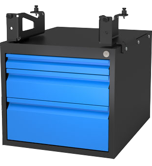 2-161990.2: Lockable 3 Drawer Sub Table Box Set for System 16 Basic Welding Table
