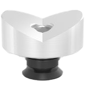 2-220648.1.A: 50mm Ø, 135° Prism with Screwed-In Collar (Aluminum)