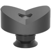 2-220648.1.PA: 50mm Ø, 135° Prism with Screwed-In Collar (Polyamide)