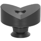 2-220648.1: 50mm Ø, 135° Prism with Screwed-In Collar (Burnished)