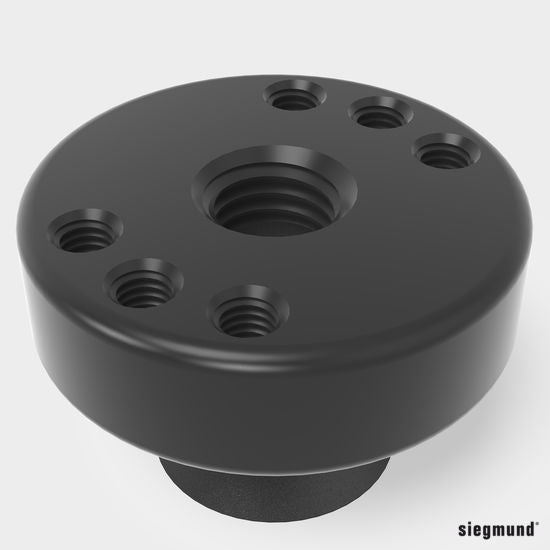 2-220715: Ø 50/15 Adapter with Hole Pattern for Toggle Clamps (Burnished)