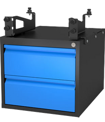 2-281990.1: Lockable 2 Drawer Sub Table Box Set for System 28 Basic Welding Tables