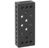 2-280311.P: 500x200x100mm Square U-Shape Riser Block with Left Side Oblong Holes/Slots (Plasma Nitrided)