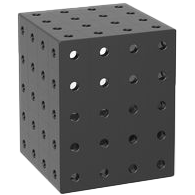 2-280360.3.P: 500x400x400mm Square U-Shape Riser Block (Plasma Nitrided) - Siegmund Welding Tables USA (An Official Division of Quantum Machinery)