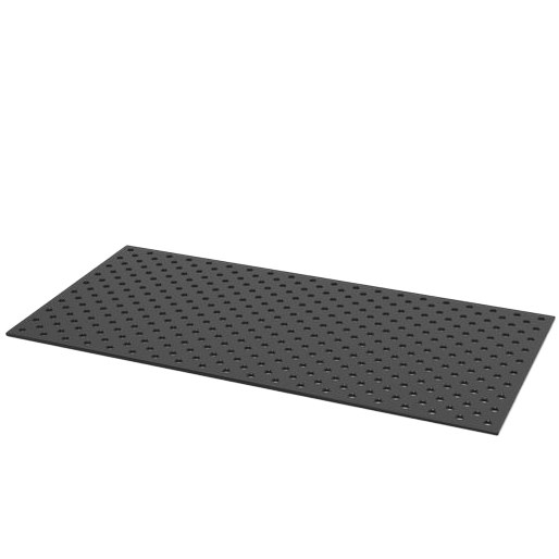 2-804044.XD7: 2,000x1,000x15mm Perforated Diagonal Grid, Premium-Light Plate with Plasma Nitration for the System 28 Lifting Tables