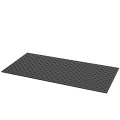 2-804044.XD7: 2,000x1,000x15mm Perforated Diagonal Grid, Premium-Light Plate with Plasma Nitration for the System 28 Lifting Tables