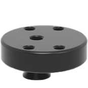 2-CS160715.4: Ø 60 / 15 Blank Adapter with Hole Pattern (Burnished)