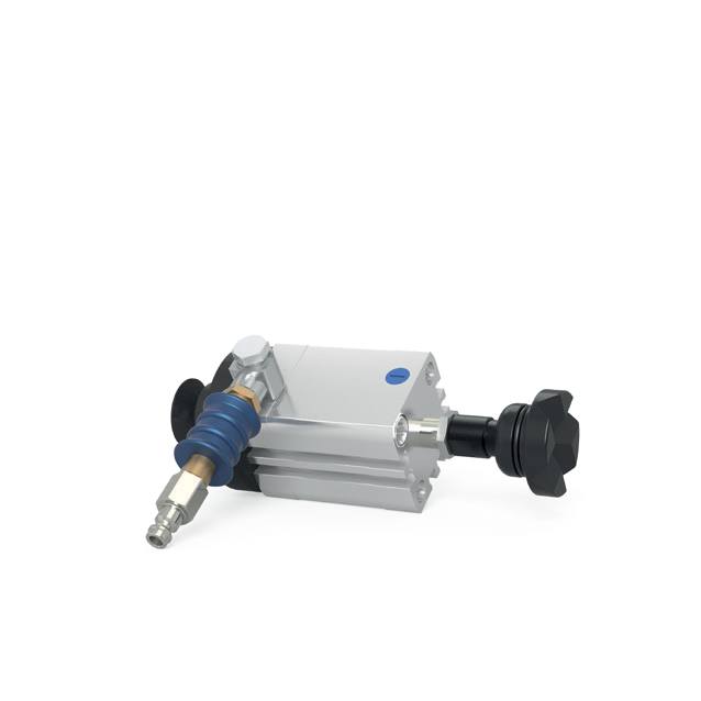 Pneumatic Cylinder, short Form incl. Adapter System 16 (Item No. 0-000850) - Siegmund Welding Tables and Fixtures USA - A Division of Quantum Machinery Group