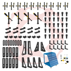 4-163400: Set 4, 99 Piece Accessory Kit for the System 16 Metric Series Welding Tables